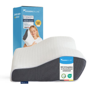 KissenDeluxe® – Orthopädisches Kopfkissen gegen Nackenschmerzen & Schnarchen