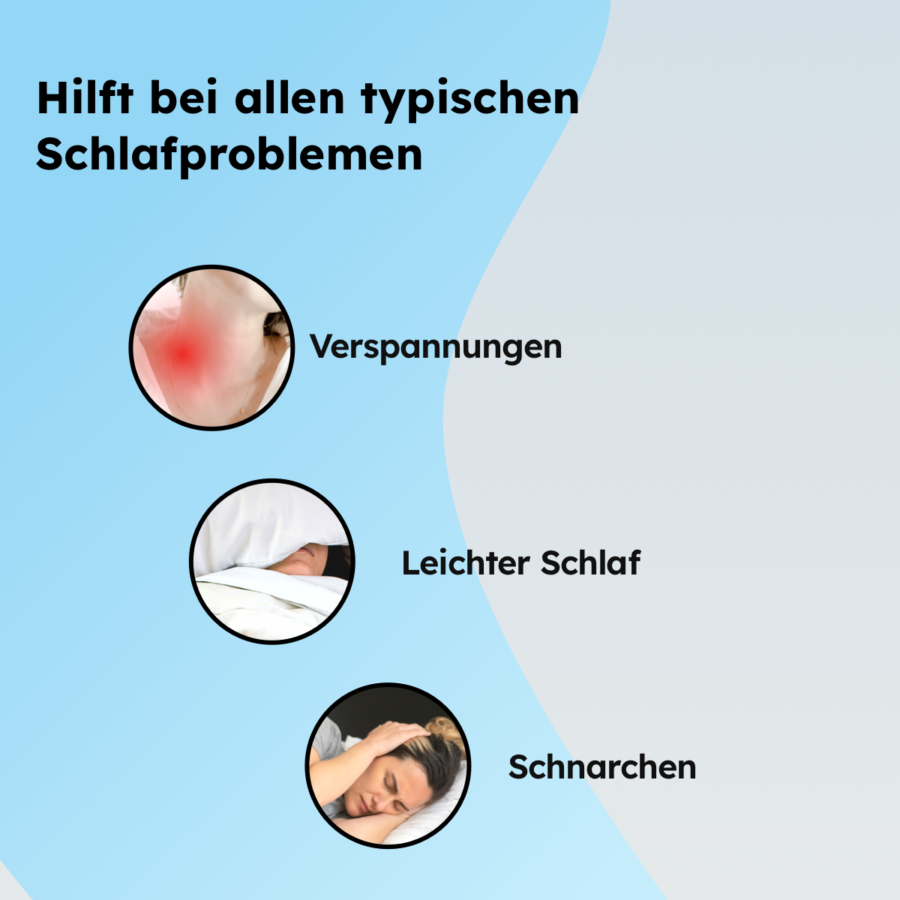 KissenDeluxe® – Orthopädisches Kopfkissen gegen Nackenschmerzen & Schnarchen